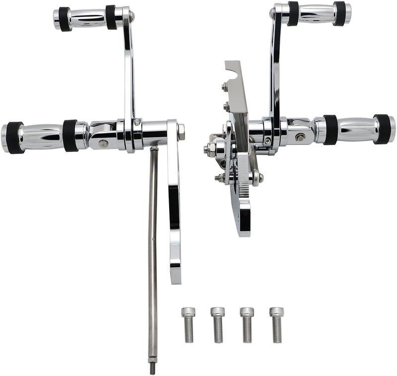FENGREN Motorcycle Forward Controls Footpegs Levers Linkages Compatible with Kawasaki Vulcan 900 VN900 Classic 2006-2023 - Image 1